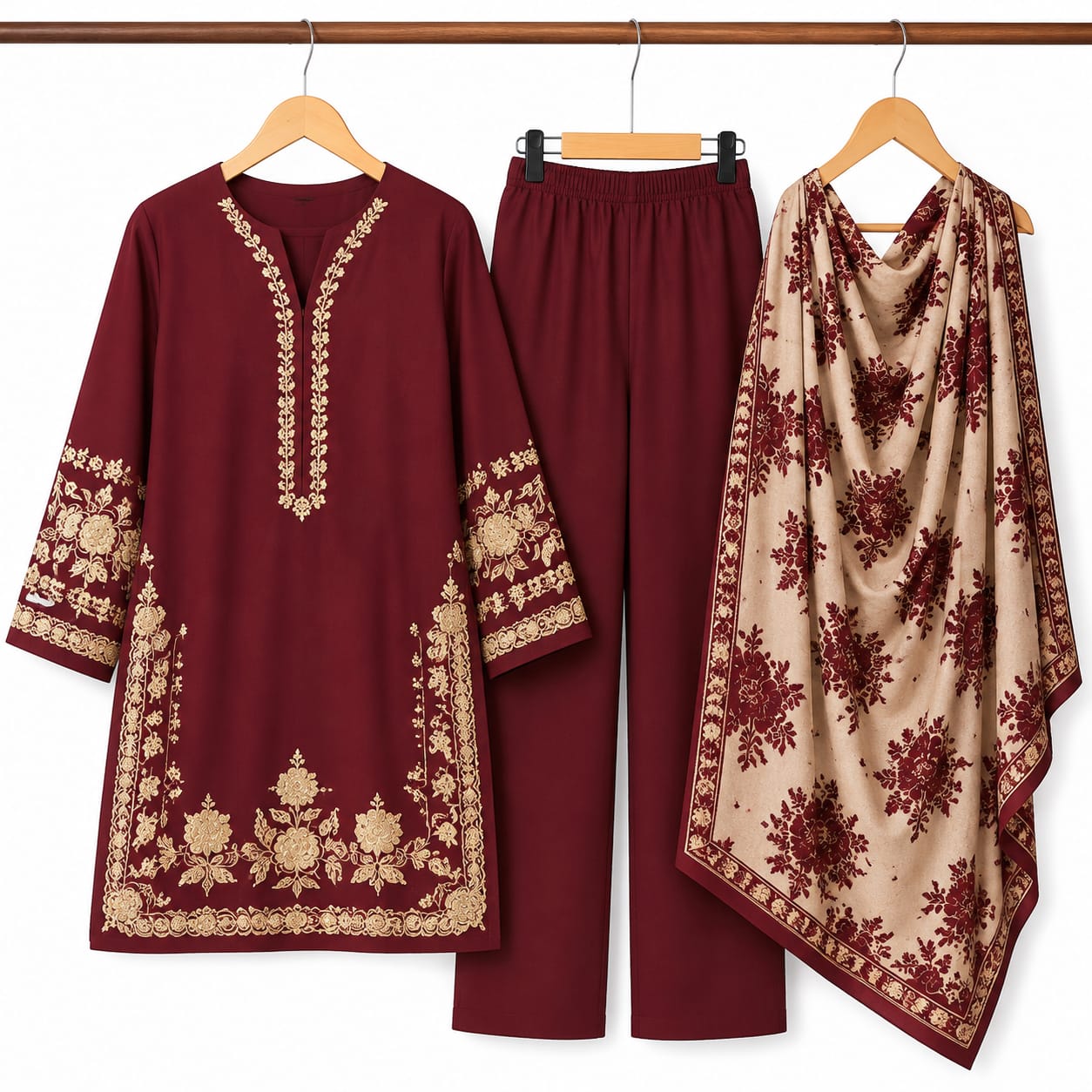 Pure Lawn 3-Piece Stitched Suit – Heavy Embroidered Summer Collection