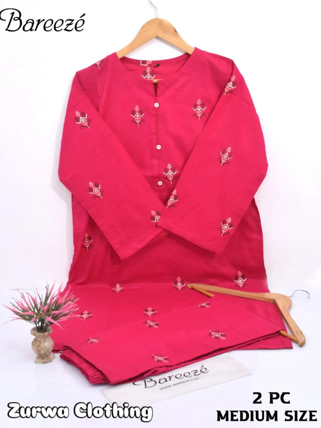 Embroidered Unstitched Lawn Suit  Floral Print