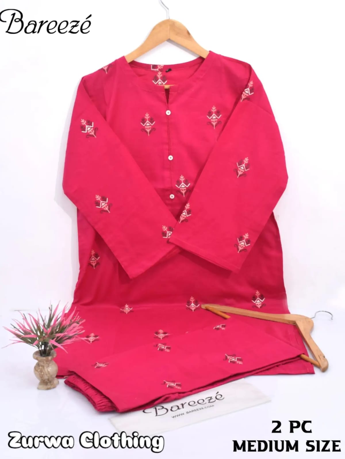 Embroidered Unstitched Lawn Suit  Floral Print