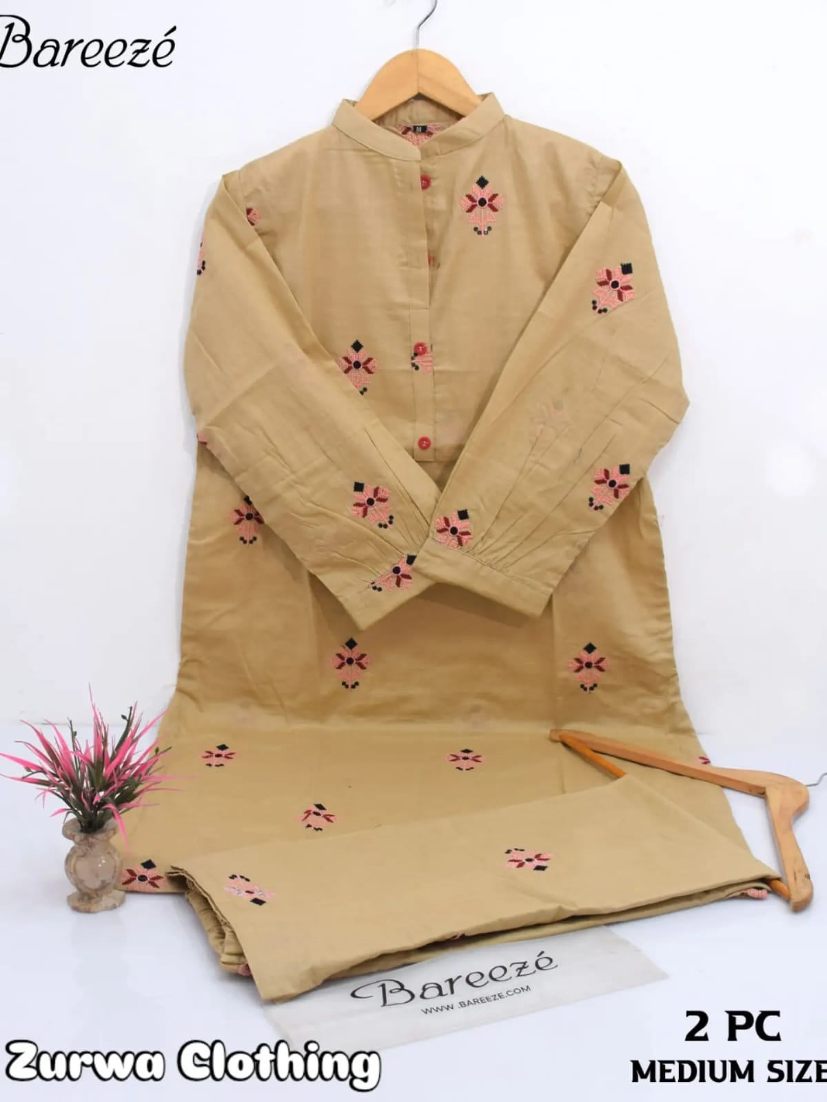 Embroidered Unstitched Lawn Suit  Floral Print