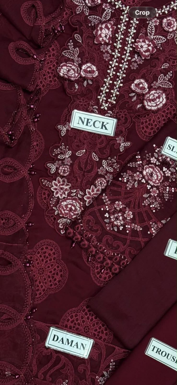 Maria.B Chiffon Collection – Heavy Embroidered 3-Piece Suit