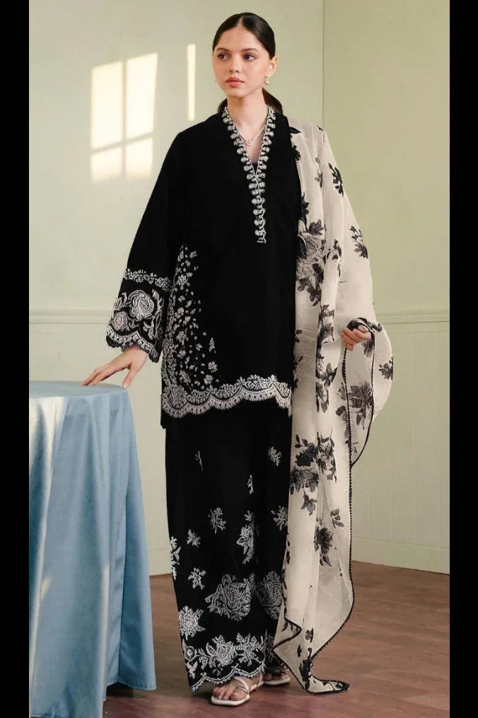 Pure Lawn 3-Piece Stitched Suit – Heavy Embroidered Summer Collection